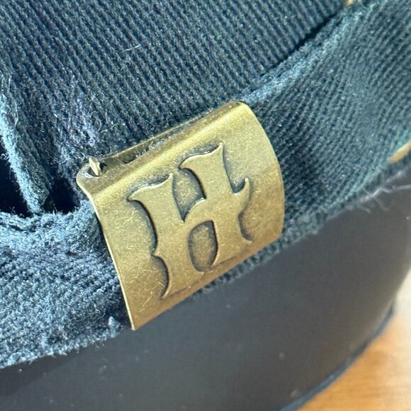 Hufflepuff Wizarding World Of Harry Potter Black Strapback Hat Cap - Picture 4 of 6